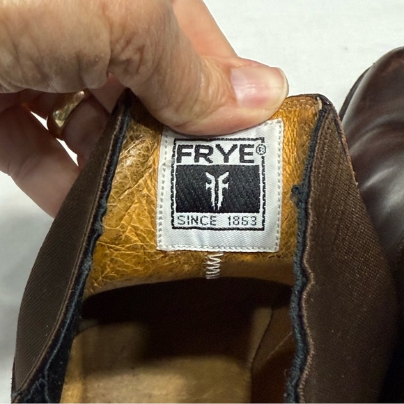 Frye Chelsea Dark Brown Leather Ankle Boots - Picture 6 of 14